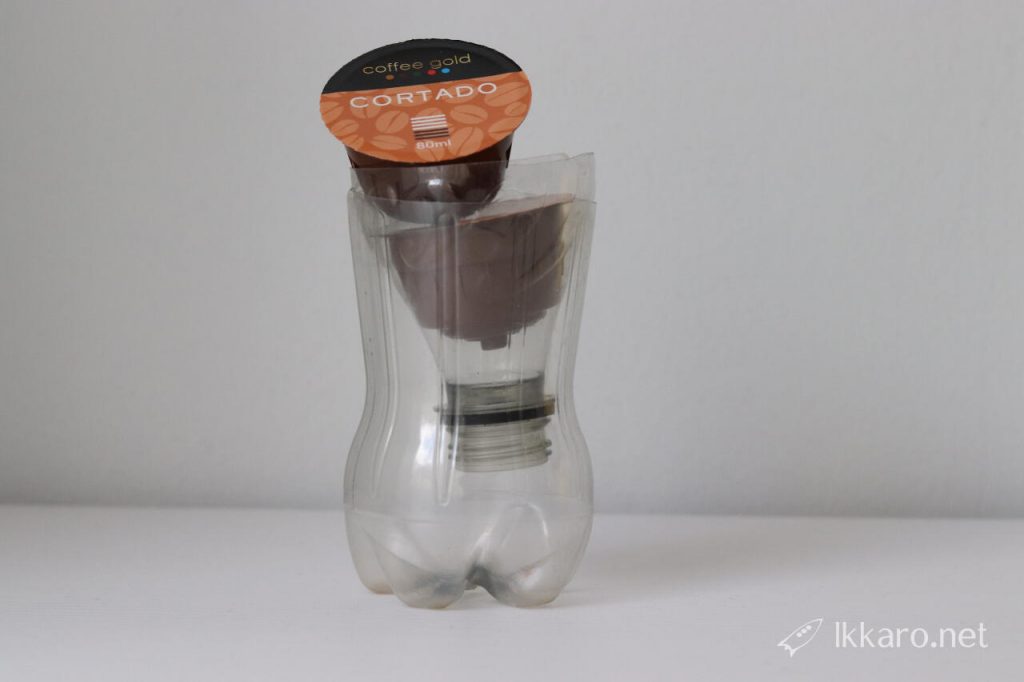 bottle for coffee capsules. Simple and very clean