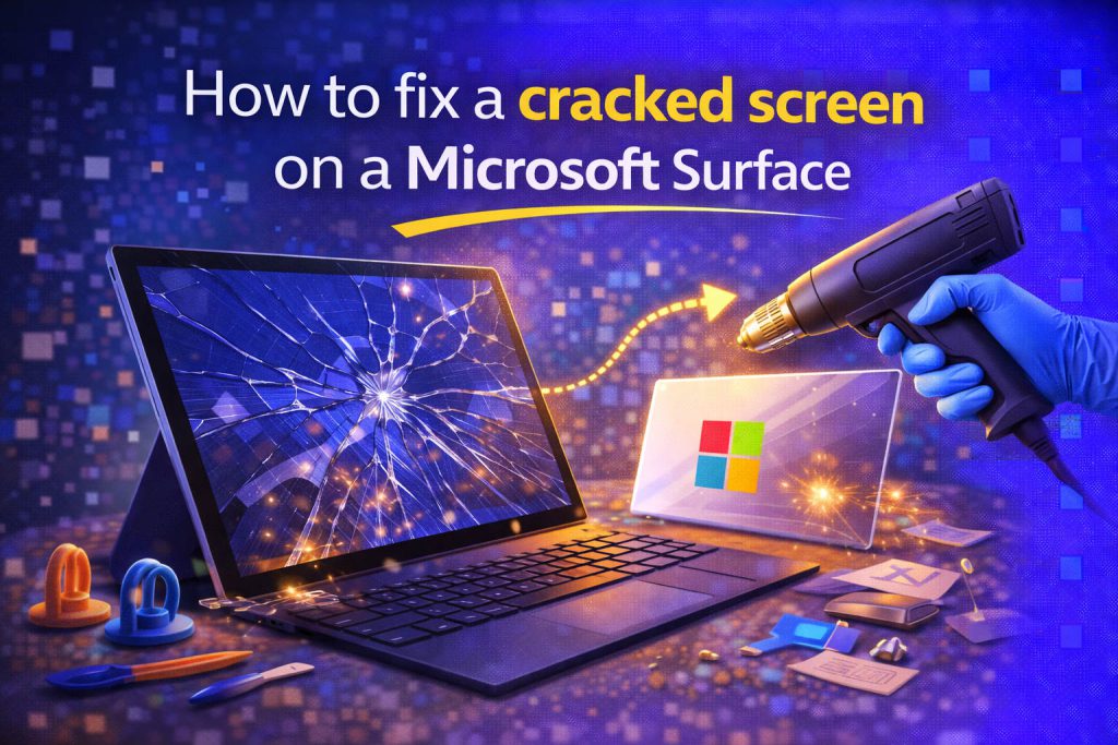 How to fix a cracked screen on a Microsoft Surface