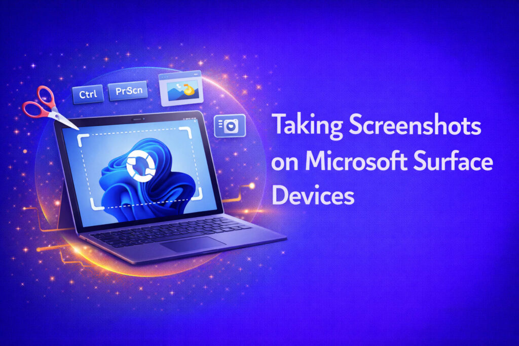 Taking Screenshots on Microsoft Surface