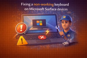 Fixing a non-working keyboard or type cover on Microsoft Surface devices