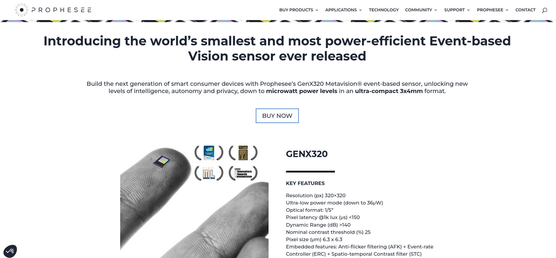 Prophesee GenX320