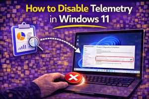 how to disable telemetry in Windows 11