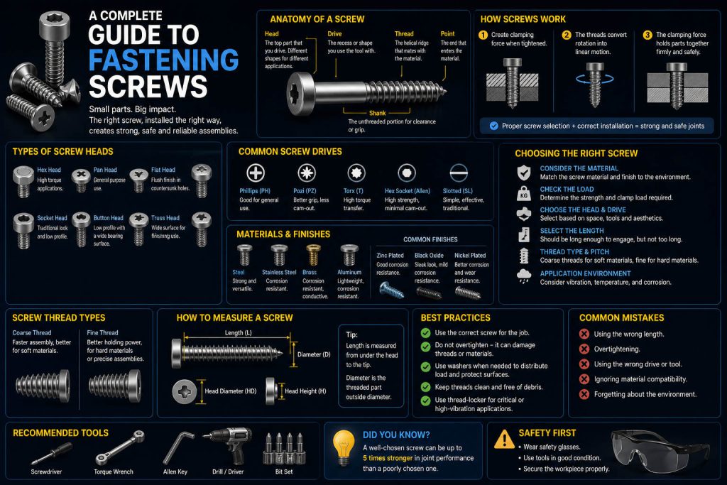 guide to fastening screws