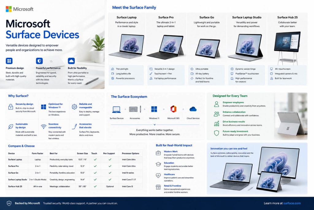 Microsoft Surface Devices: Complete Guide to Models, Specs & History