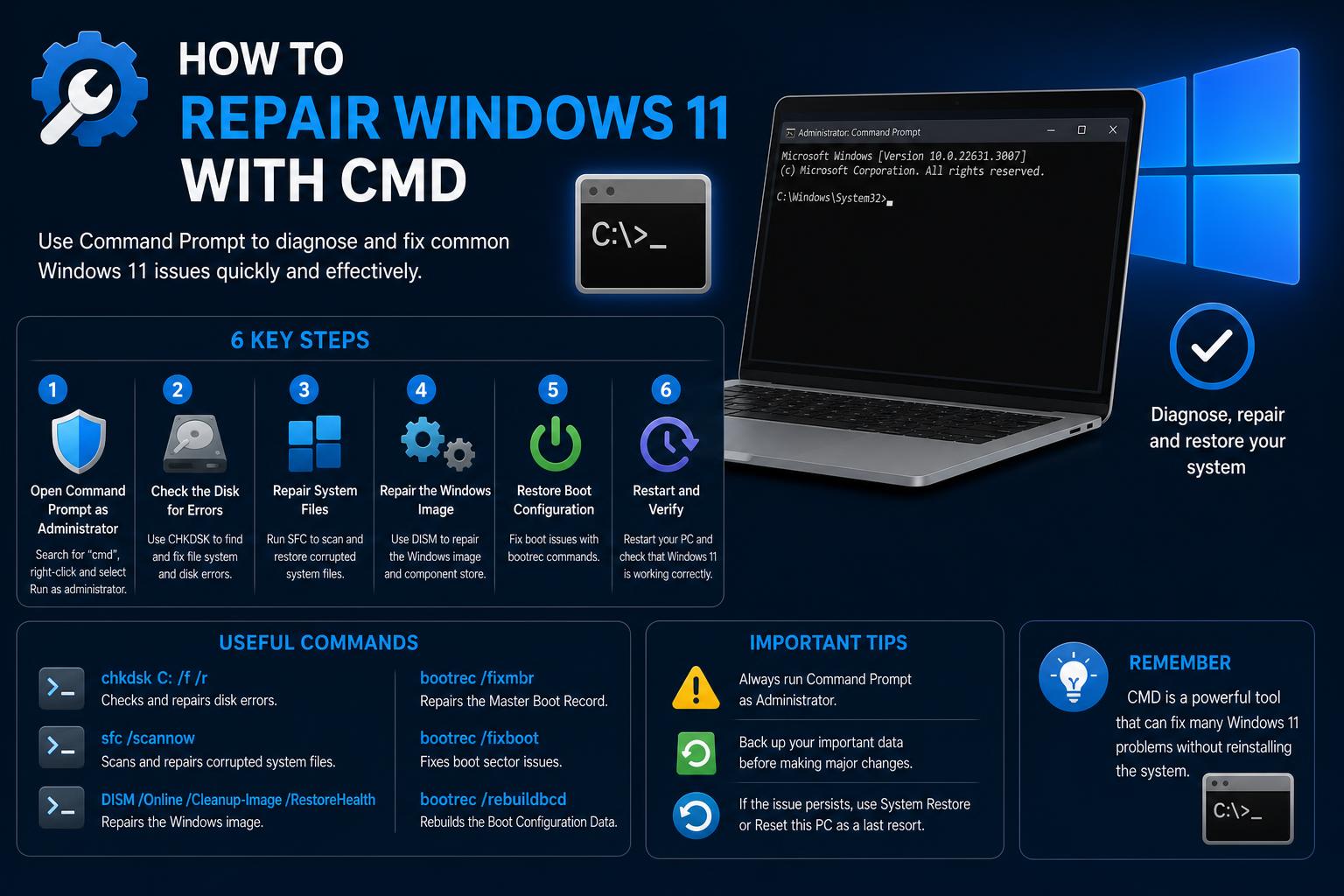 repair windows 11 with cmd