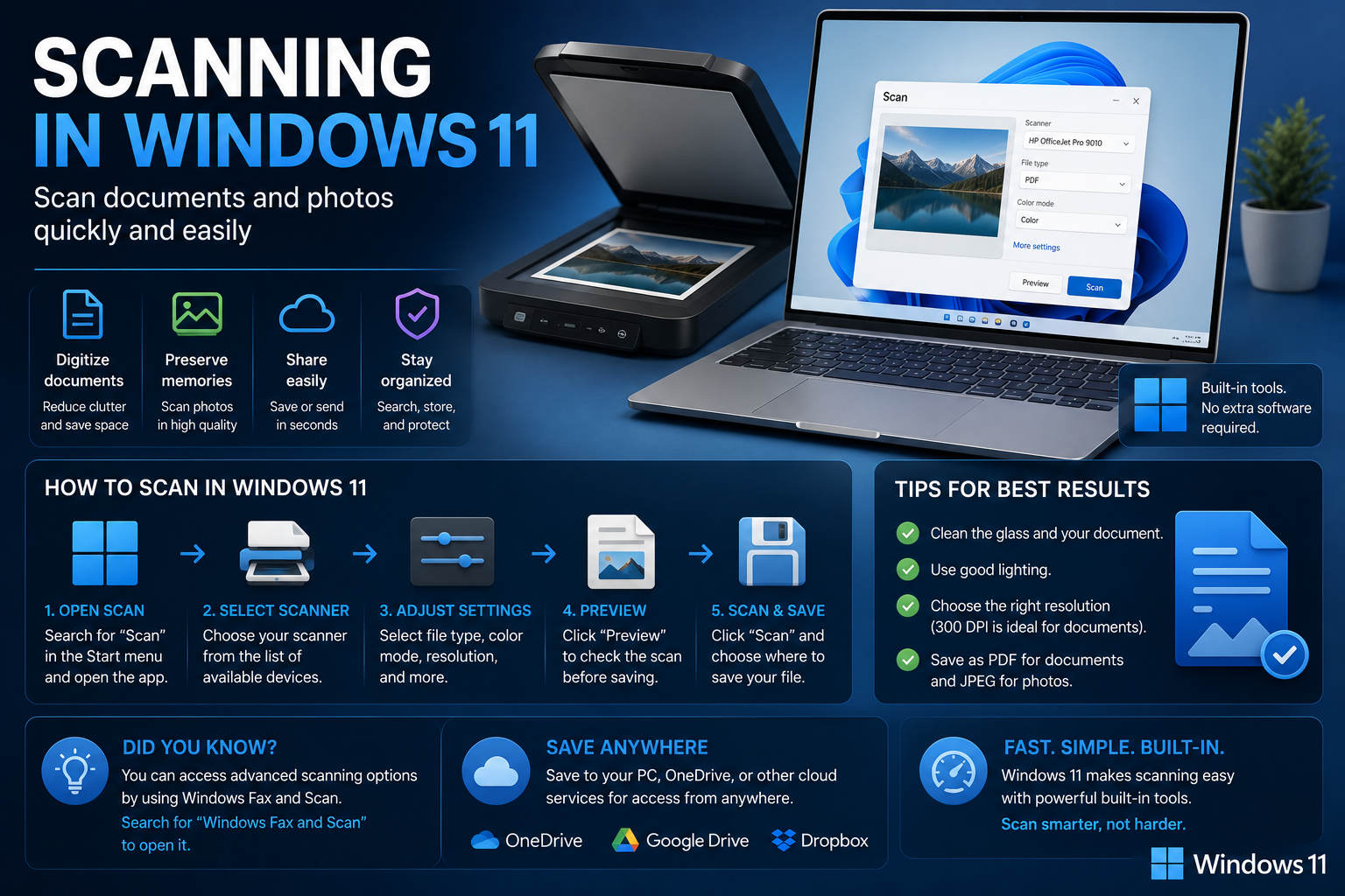 Document Scanning in Windows 11