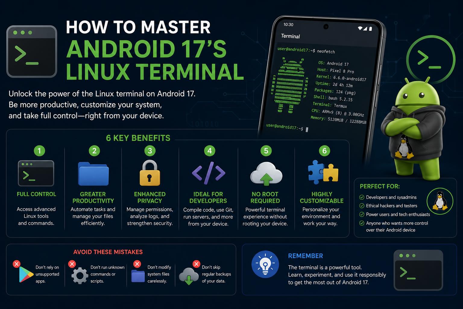 Android 17's Linux Terminal