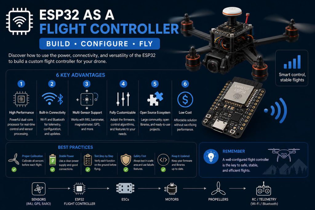 esp32 as flight controller