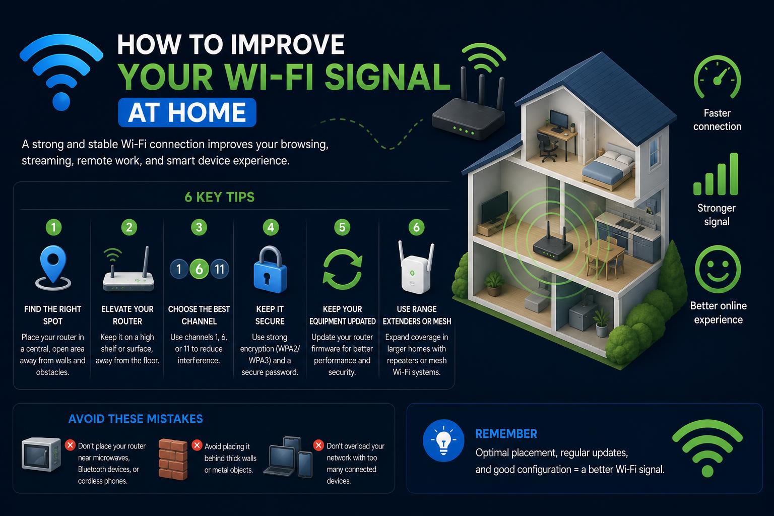 how to improve wifi signal in home