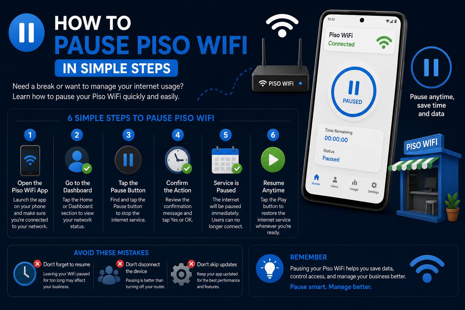how to pause piso wifi