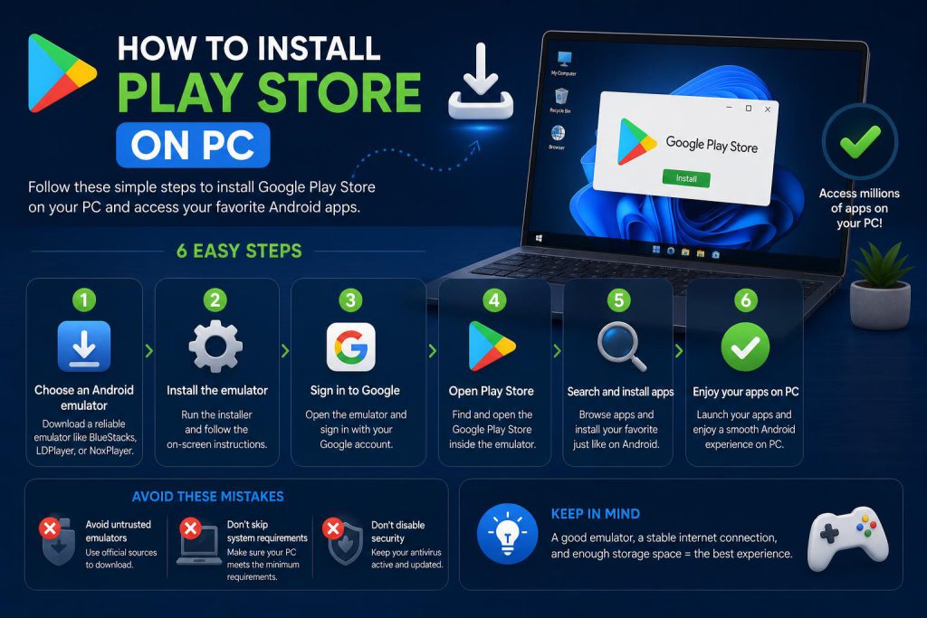 install play store on pc