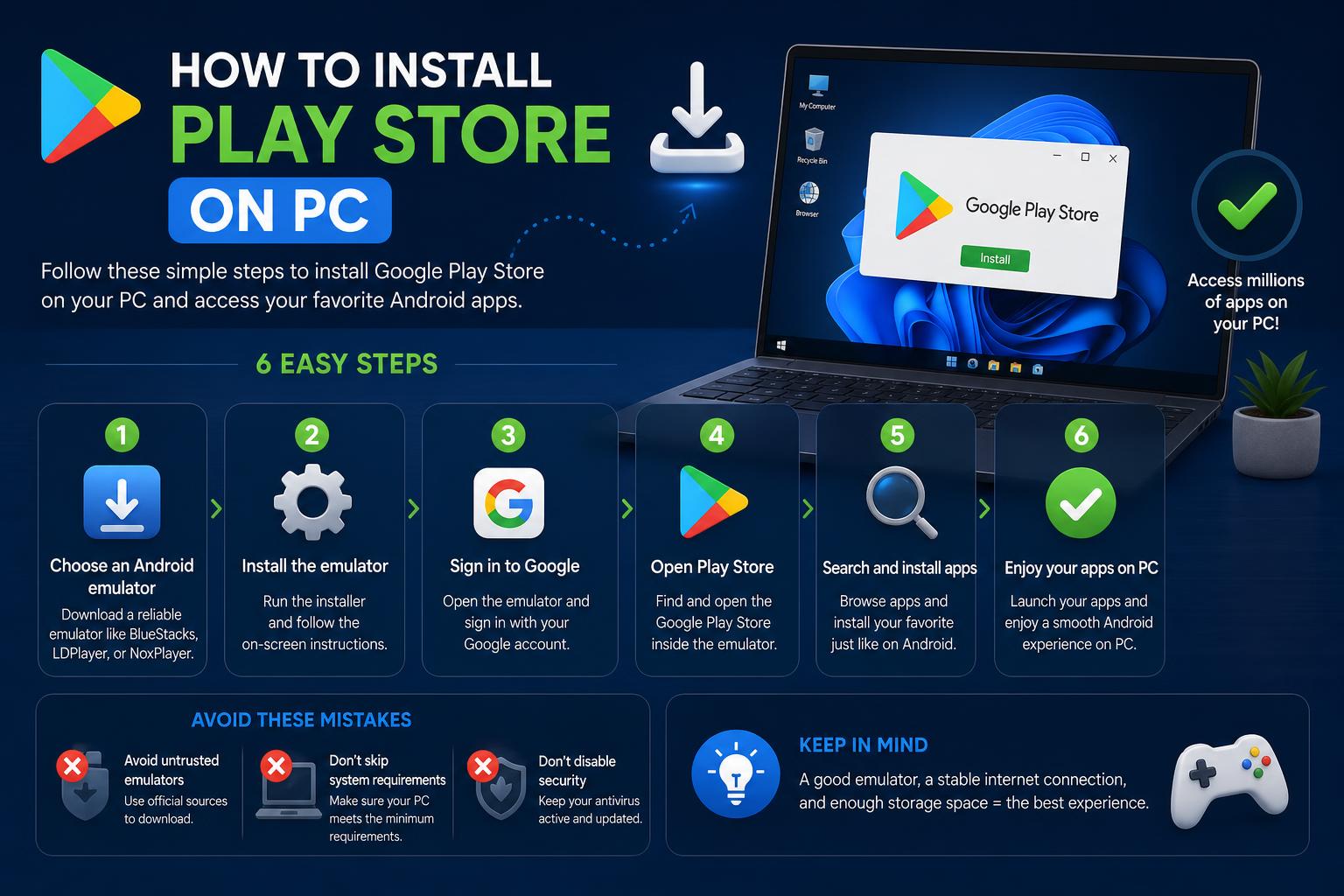 install play store on pc