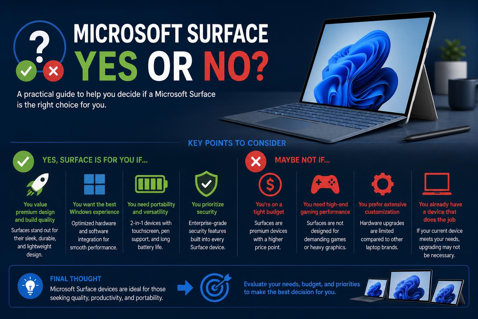 Microsoft Surface jah või ei