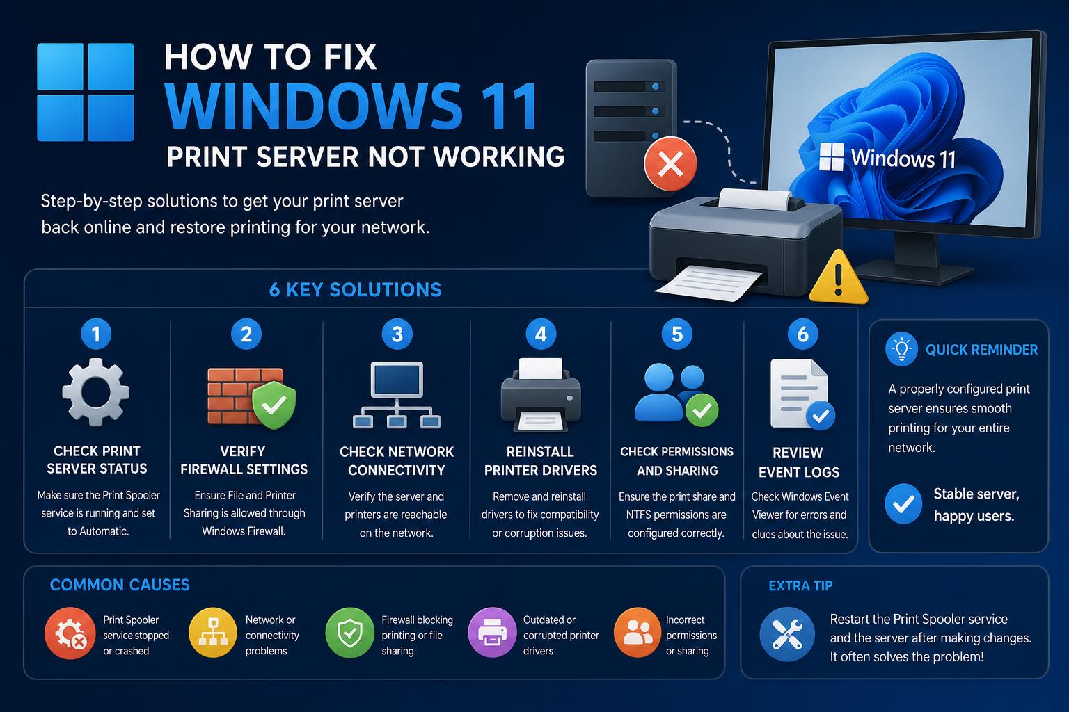 windows 11 print server not working