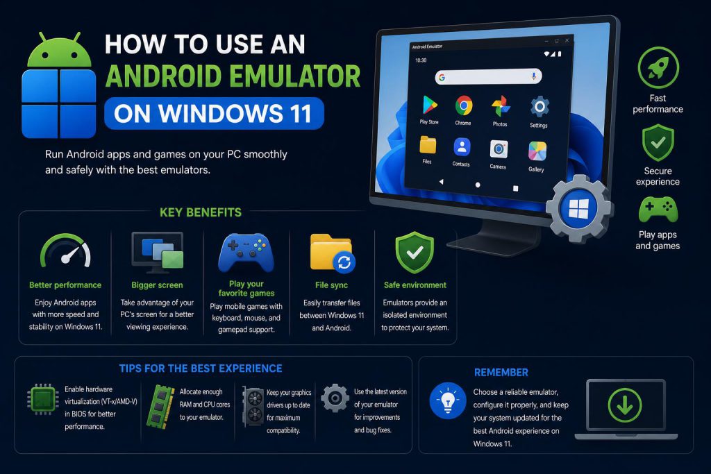 android emulator for windows 11