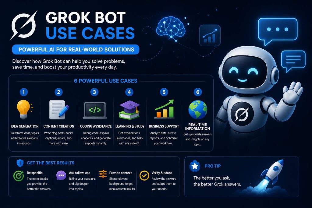 Grok Bot uses cases