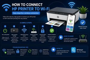 how to connect hp printer to wifi