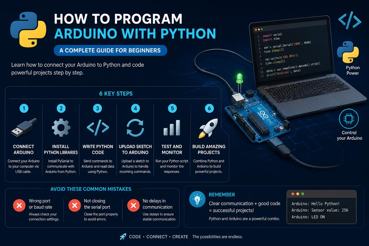 how to program arduino with python