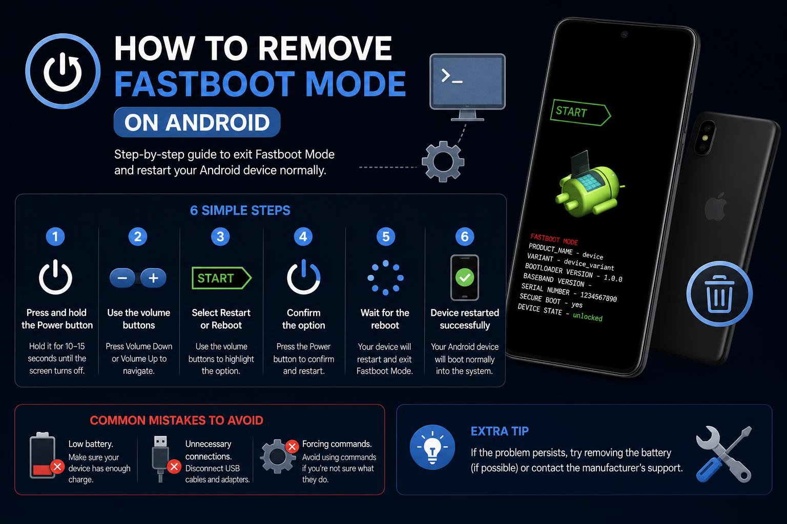 how to remove fastboot mode