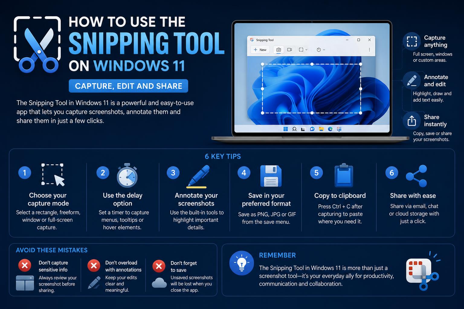 Snipping tool on windows 11