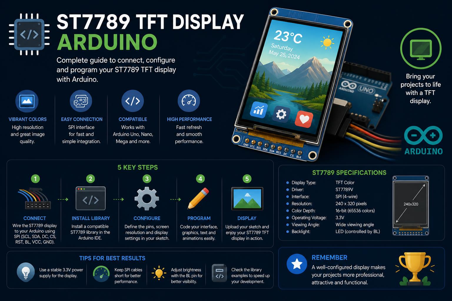 st7789 tft display arduino