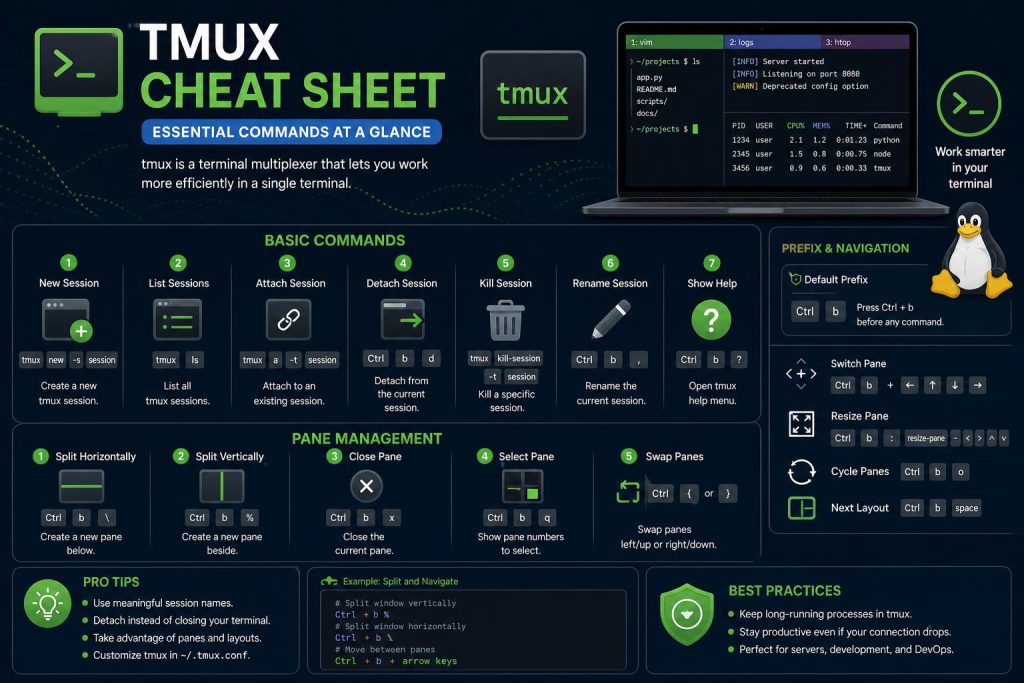 tmux cheat sheet