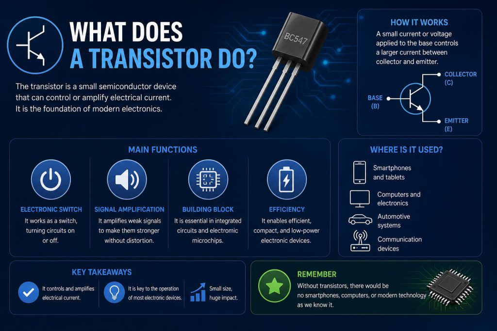 what does a transistor do