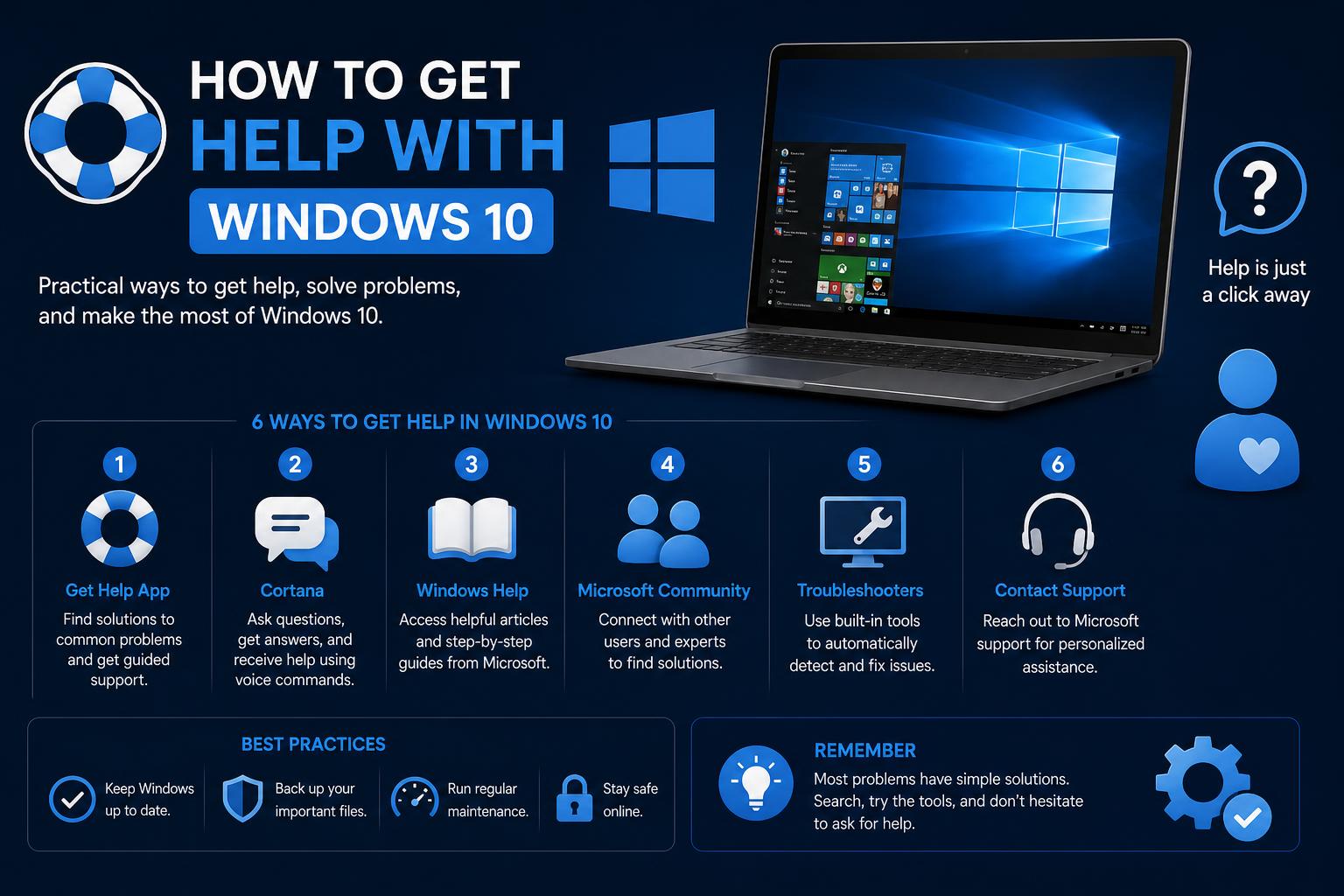 How to get help with Windows 10