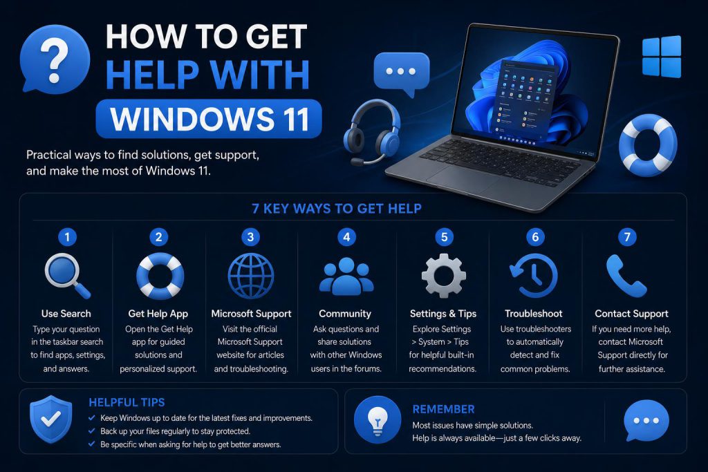 How to get help with Windows 11