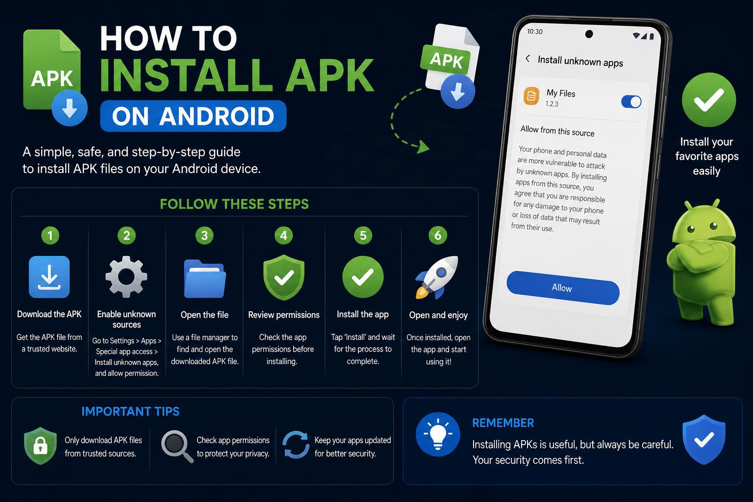 How to install apk on Android